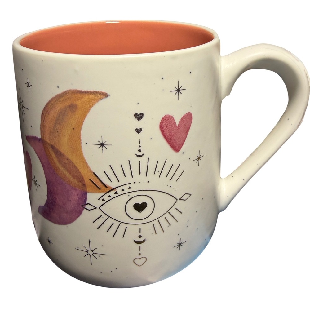 Sheffield Home Celestial‎ Eye Moon Heart Ceramic Coffee Mug